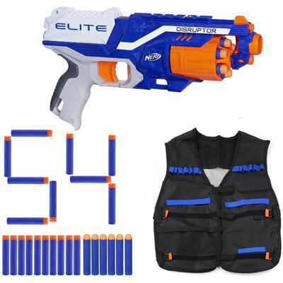 Zestaw Nerf N-Strike Elite Disruptor + Kamizelka + 50 Strzałek Zestaw Nerf N-Strike Elite Disruptor + Kamizelka + 50 Strzałek