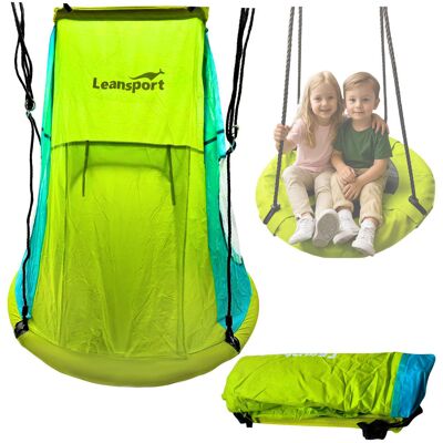 Lean Toys ZIELONY NAMIOT DO HUŚTAWKI BOCIANIE GNIAZDO Lean Toys ZIELONY NAMIOT DO HUŚTAWKI BOCIANIE GNIAZDO