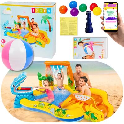 Basen Dla Dzieci Ogrodowy Dmuchany Dla Dzieci Do Ogrodu Intex Dinozaury Plac Zabaw Zjeżdżalnia Brodzik + Ebook Basen Dla Dzieci Ogrodowy Dmuchany Dla Dzieci Do Ogrodu Intex Dinozaury Plac Zabaw Zjeżdżalnia Brodzik + Ebook