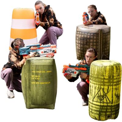 Bunkr Zestaw Turniejowy Bitewny 4 X Dmuchana Przeszkoda Do Nerf Bunkr Zestaw Turniejowy Bitewny 4 X Dmuchana Przeszkoda Do Nerf