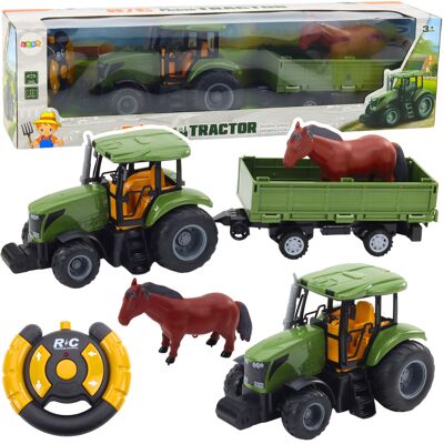 Lean Toys Dla Dzieci Zabawka Traktor Z Przyczepą Na Pilota Lean Toys Dla Dzieci Zabawka Traktor Z Przyczepą Na Pilota