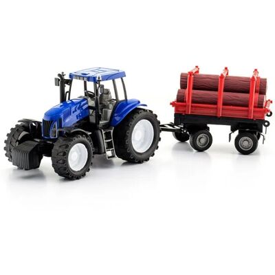 Lean Toys Dla Dzieci Zabawkowy Traktor Z Przyczepą Lean Toys Dla Dzieci Zabawkowy Traktor Z Przyczepą