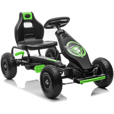 Duży Gokart Na Pedały Super Power 5, Pompowane Koła G18 Duży Gokart Na Pedały Super Power 5, Pompowane Koła G18