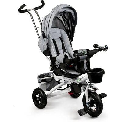 Ecotoys Rowerek Trójkołowy Delux, Szary Ecotoys Rowerek Trójkołowy Delux, Szary