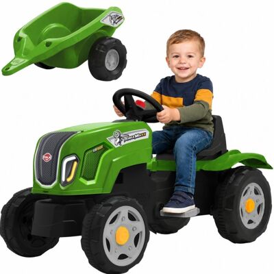Falk Traktor Na Pedały Claas Terra Maxx Z Przyczepą I Otwieraną Maską 2-6 Lat Falk Traktor Na Pedały Claas Terra Maxx Z Przyczepą I Otwieraną Maską 2-6 Lat