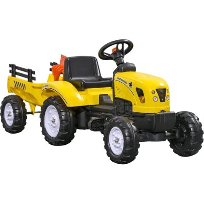 Homcom Traktor Na Pedały Z Przyczepą, Samochód Na Pedały, Dziecięcy Traktor Na Pedały, Pojazd Zabawkowy Dla Dzieci Od 3 Lat, Do Użytku Na Zewnątrz, .. Homcom Traktor Na Pedały Z Przyczepą, Samochód Na Pedały, Dziecięcy Traktor Na Pedały, Pojazd Zabawkowy Dla Dzieci Od 3 Lat, Do Użytku Na Zewnątrz, ..