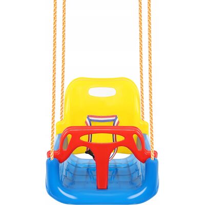 Kruzzel Huśtawka dla Dzieci Ogrodowa 3w1 Mocna do Domu Ogrodu Domowa na Linach 30kg Kruzzel Huśtawka dla Dzieci Ogrodowa 3w1 Mocna do Domu Ogrodu Domowa na Linach 30kg