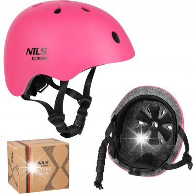 NILS EXTREME Kask Na Rolki Rower Hulajnogę Regulowany Dla Dzieci Orzeszek Nils 52-56 Cm NILS EXTREME Kask Na Rolki Rower Hulajnogę Regulowany Dla Dzieci Orzeszek Nils 52-56 Cm