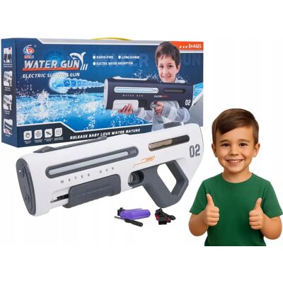 RAMIZ Mega Pistolet Na Wodę Biały RAMIZ Mega Pistolet Na Wodę Biały