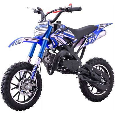 RAMIZ Mini Cross 49cc Storm Spalinowy Motor Motorek Dla Dzieci 40km/h Niebieski RAMIZ Mini Cross 49cc Storm Spalinowy Motor Motorek Dla Dzieci 40km/h Niebieski