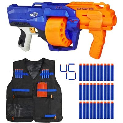 Nerf N-Strike Elite Surgefire E0011 + Kamizelka + 30 Strzałek Nerf N-Strike Elite Surgefire E0011 + Kamizelka + 30 Strzałek