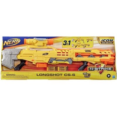 Hasbro Nerf Snajperka E8886 N-Strike Longshot Cs-6 + 12 Strzałek 3w1 Hasbro Nerf Snajperka E8886 N-Strike Longshot Cs-6 + 12 Strzałek 3w1