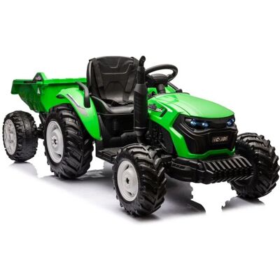 Olbrzymi Traktor 24 V Z Przyczepą I Elektrycznie Podnoszonym Kiprem Super J Olbrzymi Traktor 24 V Z Przyczepą I Elektrycznie Podnoszonym Kiprem Super J