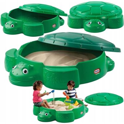 Little Tikes PIASKOWNICA PLASTIKOWA ZAMYKANA ŻÓŁW Z POKRYWĄ BASEN 70kg 1+ ZABAWKI Little Tikes PIASKOWNICA PLASTIKOWA ZAMYKANA ŻÓŁW Z POKRYWĄ BASEN 70kg 1+ ZABAWKI