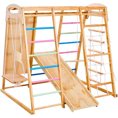 Vevor Plac Zabaw Domowy Drewniany Montessori Małpi Gaj 113 Kg Zestaw 9w1 Premium Vevor Plac Zabaw Domowy Drewniany Montessori Małpi Gaj 113 Kg Zestaw 9w1 Premium