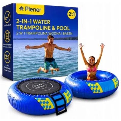 Inny producent Plener 2w1 Trampolina Wodna I Basen Max 60kg 200x55cm Drabinka Inny producent Plener 2w1 Trampolina Wodna I Basen Max 60kg 200x55cm Drabinka