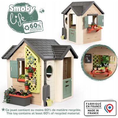 Domek do zabawy Smoby 810408 - Kolorowy domek ogrodowy dla dzieci Domek do zabawy Smoby 810408 - Kolorowy domek ogrodowy dla dzieci