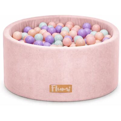 Flumi Suchy Basen Z Piłeczkami 90x40 Cm 200 Piłek Kulek W Zestawie, Pudrowy Róż Flumi Suchy Basen Z Piłeczkami 90x40 Cm 200 Piłek Kulek W Zestawie, Pudrowy Róż