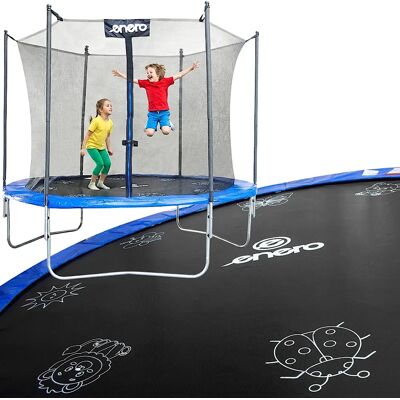 Trampolina Batuta Ogrodowa Składana Z Siatką Wewnętrzną 8ft 244cm Enero Trampolina Batuta Ogrodowa Składana Z Siatką Wewnętrzną 8ft 244cm Enero