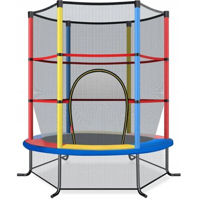COSTWAY Trampolina Dla Dzieci 165 Cm Z Siatką I Drzwiczkami – Bezpieczna COSTWAY Trampolina Dla Dzieci 165 Cm Z Siatką I Drzwiczkami – Bezpieczna