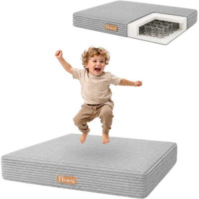 Trampolina Dla Dzieci Do Domu Flumi, Miękki Materac Poduszka Do Skakania, Zdejmowany Pokrowiec, 110 X 71 X 15,5 Cm, Szary Trampolina Dla Dzieci Do Domu Flumi, Miękki Materac Poduszka Do Skakania, Zdejmowany Pokrowiec, 110 X 71 X 15,5 Cm, Szary
