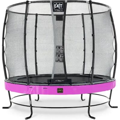 Trampolina Ogrodowa Premium Ø253cm Z Siatką Zabezpieczającą Fioletowa Exit Trampolina Ogrodowa Premium Ø253cm Z Siatką Zabezpieczającą Fioletowa Exit