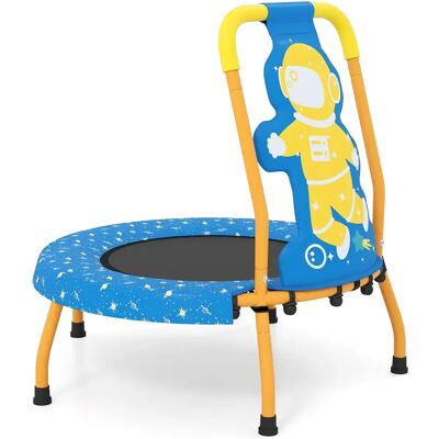 COSTWAY Trampolina Z Uchwytem Dla Dzieci Trampolina Dziecięca Kosmos COSTWAY Trampolina Z Uchwytem Dla Dzieci Trampolina Dziecięca Kosmos