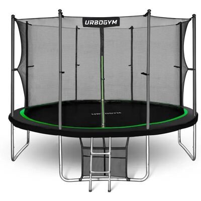 Urbogym, Trampolina Ogrodowa Z Siatką Wewnętrzną, 12 Ft/374 Cm, Jumper Urbogym, Trampolina Ogrodowa Z Siatką Wewnętrzną, 12 Ft/374 Cm, Jumper