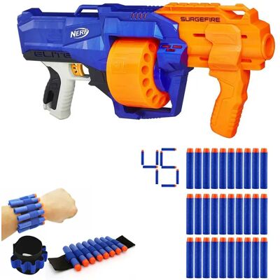 Zestaw Pistolet Nerf N-Strike Elite Surgefire E0011 + 30 Strzałek + Opaska Zestaw Pistolet Nerf N-Strike Elite Surgefire E0011 + 30 Strzałek + Opaska