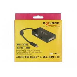 Delock Adapter USB-C - HDMI/VGA/DVI-D DELOCK