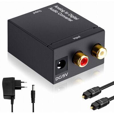 Adapter dźwięku 2x RCA L/P (CHINCH) na TOSLINK lub COAXIAL (1xRCA) Adapter dźwięku 2x RCA L/P (CHINCH) na TOSLINK lub COAXIAL (1xRCA)