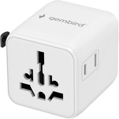 Adapter podróżny GEMBIRD TPA-INT-01-W Biały Adapter podróżny GEMBIRD TPA-INT-01-W Biały