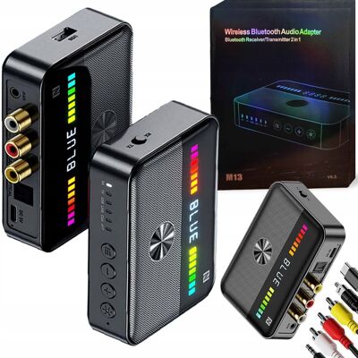 MOBES ADAPTER TRANSMITER BLUETOOTH ODBIORNIK NADAJNIK BT 5.3 AUX RCA NFC COAXIAL MOBES ADAPTER TRANSMITER BLUETOOTH ODBIORNIK NADAJNIK BT 5.3 AUX RCA NFC COAXIAL