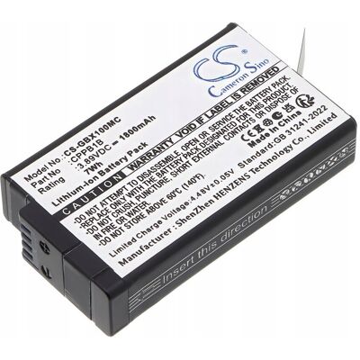 Akumulator Bateria Do Gopro Max2 / Max 2 / Typ Cppb1b 1800mah Cameron Sino / Cs-gbx100mc Akumulator Bateria Do Gopro Max2 / Max 2 / Typ Cppb1b 1800mah Cameron Sino / Cs-gbx100mc