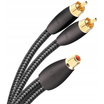 Audioquest FLX-X / RCA F-2M adapter splitter 1xRCA 2 x RCA kabel 15 cm Audioquest FLX-X / RCA F-2M adapter splitter 1xRCA 2 x RCA kabel 15 cm