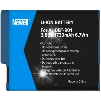 Inny producent Bateria Akumulator Newell Ahdbt-901 Do Gopro Hero 9 10 11 12 1730mah 3.7v Inny producent Bateria Akumulator Newell Ahdbt-901 Do Gopro Hero 9 10 11 12 1730mah 3.7v