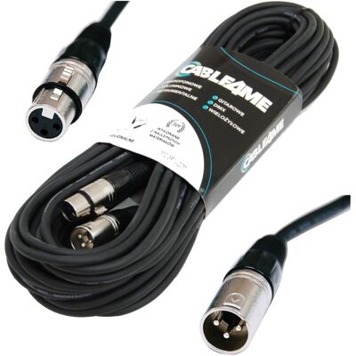 Inny producent CABLE4ME kabel mikrofonowy sygnałowy XLR/XLR 20m Inny producent CABLE4ME kabel mikrofonowy sygnałowy XLR/XLR 20m