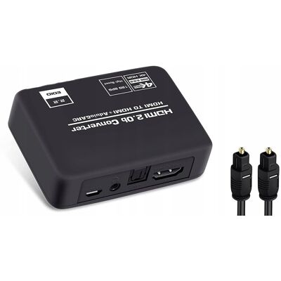 PAWONIK Ekstraktor Hdmi 2.0 Toslink Konwerter Arc Hdcp 4K PAWONIK Ekstraktor Hdmi 2.0 Toslink Konwerter Arc Hdcp 4K