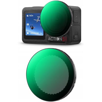 Filtr Pełny Szary Typ Fader Regulowany Nd2-32 Do Dji Osmo Action 3 4 5 Pro / Kf01.2752 Filtr Pełny Szary Typ Fader Regulowany Nd2-32 Do Dji Osmo Action 3 4 5 Pro / Kf01.2752