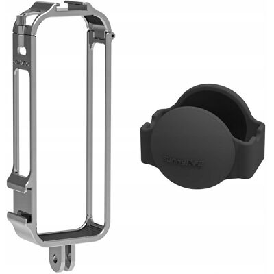 Frame Mount Uchwyt Obudowa Ramka 2x Iso Na Gopro + Dekielek Do Insta360 X4 / X4-bk809-t Frame Mount Uchwyt Obudowa Ramka 2x Iso Na Gopro + Dekielek Do Insta360 X4 / X4-bk809-t