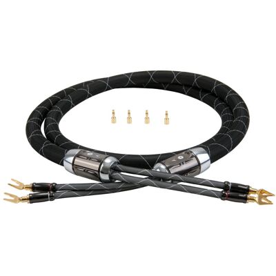 Quistcable Kabel audio QUIST CABLE HIGH END LSC 2.5/25, 2 SPADE+ 2 BANANA, 2.5 m Quistcable Kabel audio QUIST CABLE HIGH END LSC 2.5/25, 2 SPADE+ 2 BANANA, 2.5 m