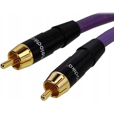 Kabel coaxial/comp Melodika MDCX60 RCA-RCA - 6m Polski Purple Rain Kabel coaxial/comp Melodika MDCX60 RCA-RCA - 6m Polski Purple Rain