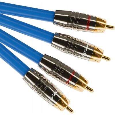 Kabel Melodika Sb2R100 Sky Blue 2X Rca (Cinch) - 2X Rca (Cinch) 10 M Kabel Melodika Sb2R100 Sky Blue 2X Rca (Cinch) - 2X Rca (Cinch) 10 M