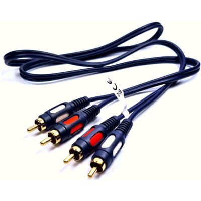 VOKOSMILE KABEL przewód 2XRCA - 2XRCA CHINCH 2- RCA łezka 10m RK230 vinch x 2 VITALCO VOKOSMILE KABEL przewód 2XRCA - 2XRCA CHINCH 2- RCA łezka 10m RK230 vinch x 2 VITALCO