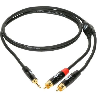 KLOTZ Minilink PRO KY7-150 mini jack 3.5 mm - 2 x RCA - 1.5 m KLOTZ Minilink PRO KY7-150 mini jack 3.5 mm - 2 x RCA - 1.5 m