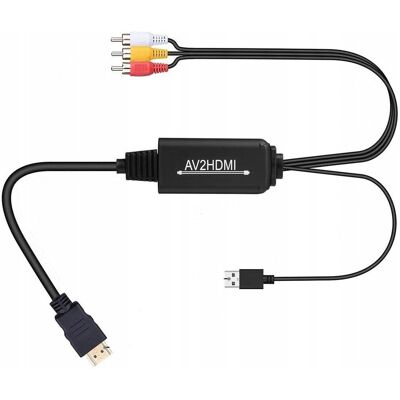 PAWONIK Konwerter Av Do Hdmi Cinch Cvbs Euro Kompozytowe PAWONIK Konwerter Av Do Hdmi Cinch Cvbs Euro Kompozytowe