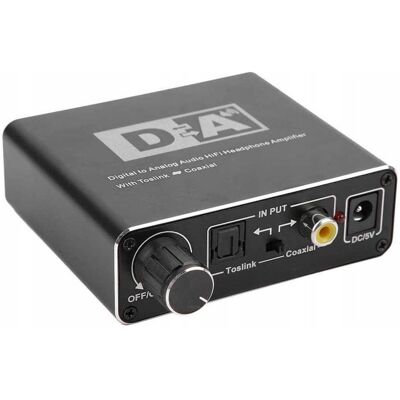 PAWONIK Konwerter Wzmaczniacz Toslink Coaxial 2X Cinch Dac PAWONIK Konwerter Wzmaczniacz Toslink Coaxial 2X Cinch Dac