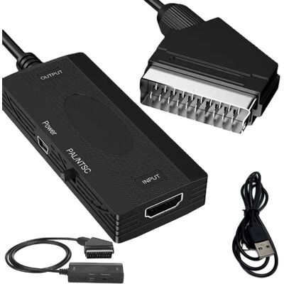 ARTHON Konwerter z HDMI na SCART przejściówka adapter do EURO wideo PAL NTSC HD ARTHON Konwerter z HDMI na SCART przejściówka adapter do EURO wideo PAL NTSC HD