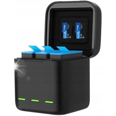 Inny producent Ładowarka Usb 2x Bateria Akumulator Typu Ahdbt-901 Do Gopro Hero 9 10 11 12 Inny producent Ładowarka Usb 2x Bateria Akumulator Typu Ahdbt-901 Do Gopro Hero 9 10 11 12