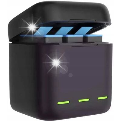 Inny producent Ładowarka Usb Na 3x Akumulator Bateria Do Gopro Hero 13 Black / Telesin Inny producent Ładowarka Usb Na 3x Akumulator Bateria Do Gopro Hero 13 Black / Telesin